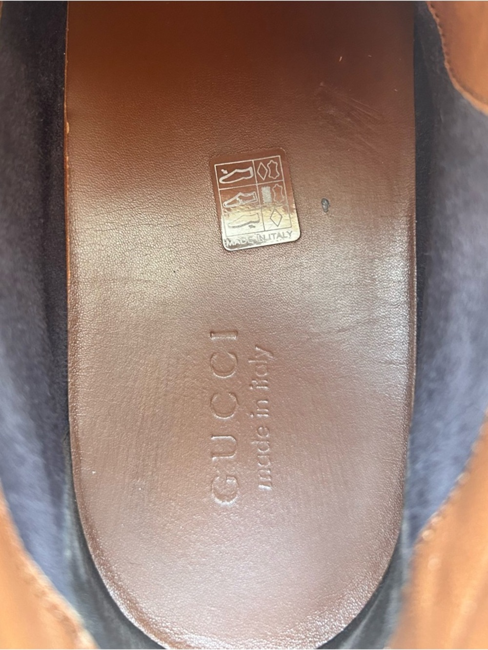 Men’s Gucci Imprime Crocodile Canvas GG High-Top Sneakers - Brown, Size 16 - Picture 13 of 15